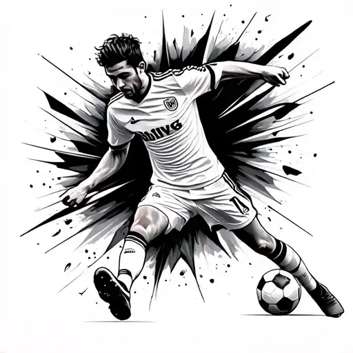 Soccer Player Kicking