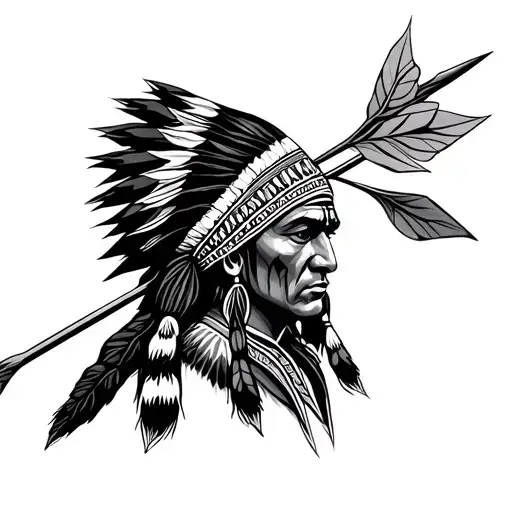 Indian With Arrow