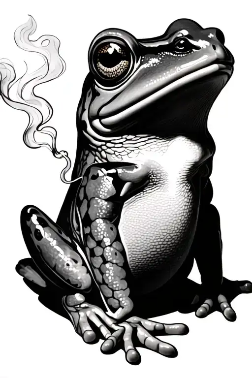 Frog Smoking