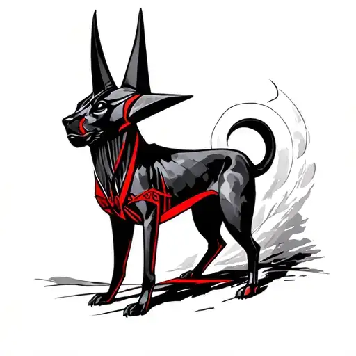 Dios Anubis Black And Red