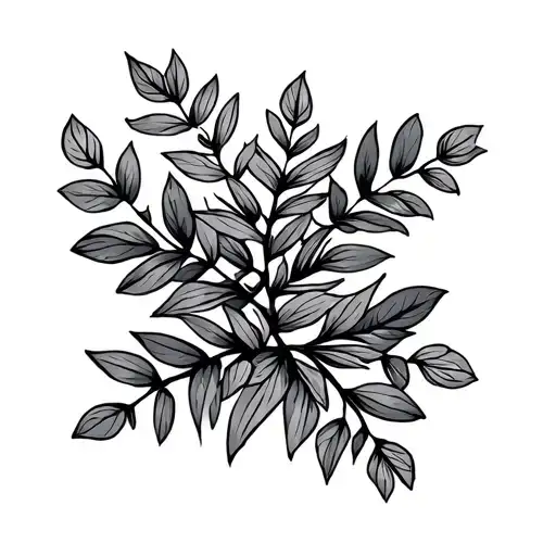 Three Fine Line Braclet Greenery Branches