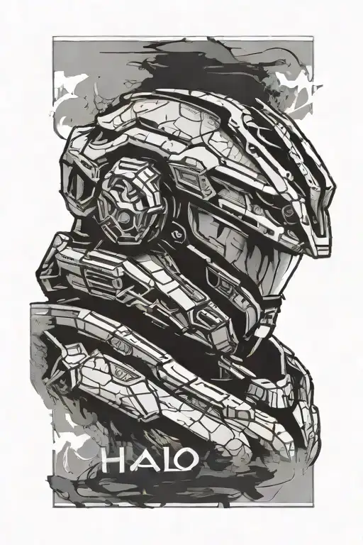 Halo Helmet With Spartan