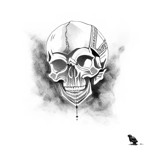 Skull And Raven
