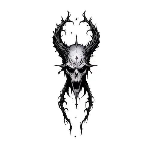 Coverup Space Gothic Horror Monster Curvy Stars Background