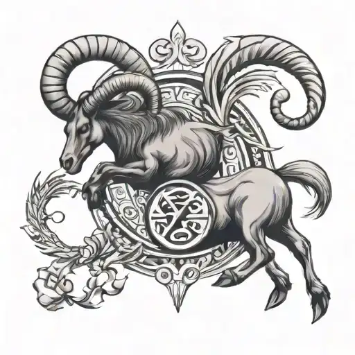 Capricorn And Gemeni Love Symbol