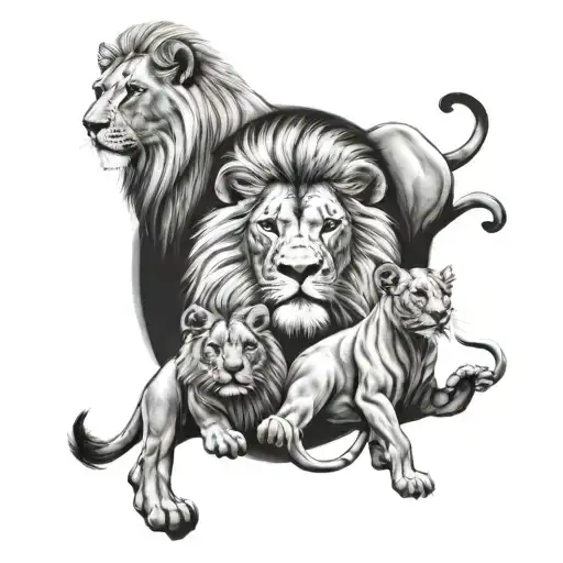 Lion Family