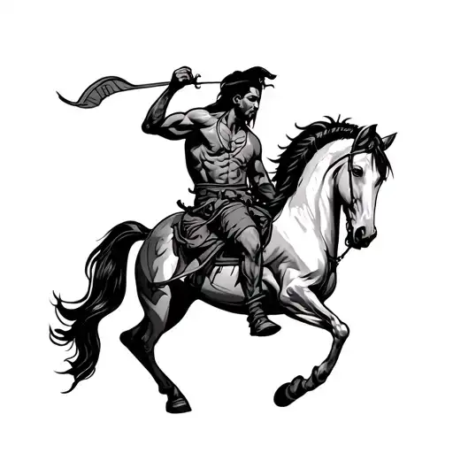 Tecun Uman Fights And Horse