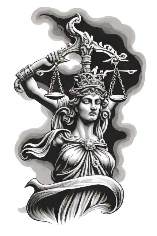 Justitia Roman Goddess
