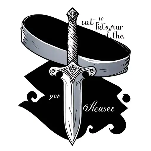Sword With Bible Verse As The Blade