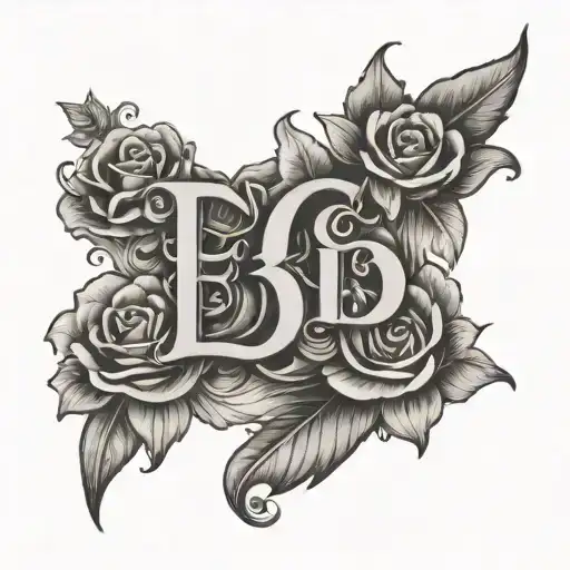 Mother Daughter Letter E B