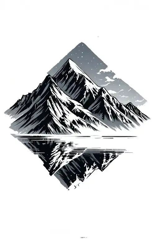 Mountain Range Silhouette