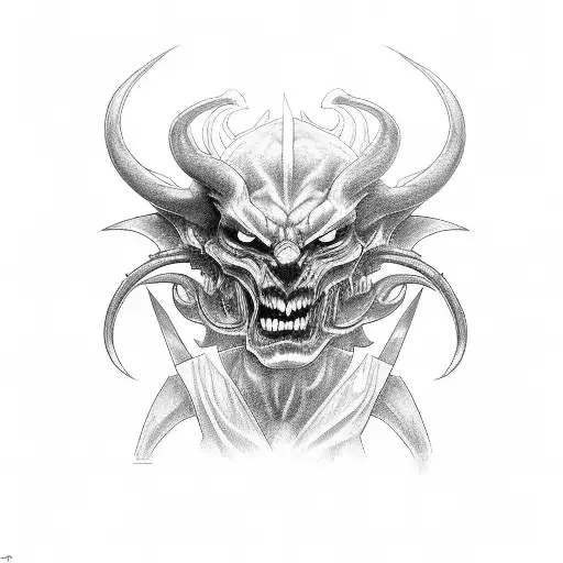 Demon Sitting In A Car