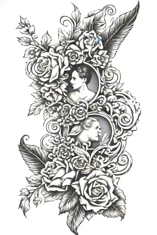 Sleeve That Resembles Success Family And Growth Black And Gray