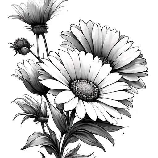 Daisy & Poppy Flower