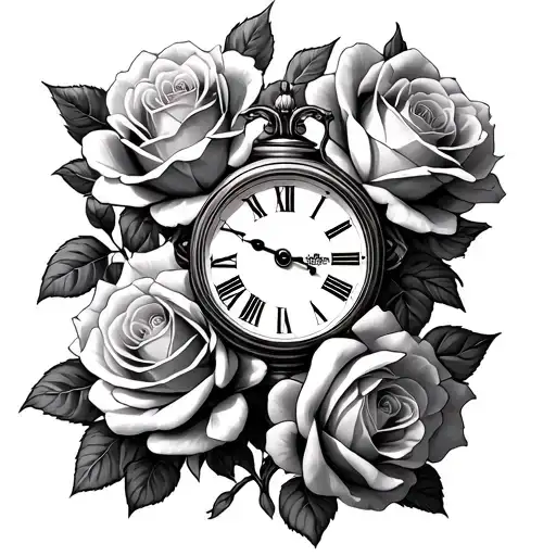 Rosas And Clock