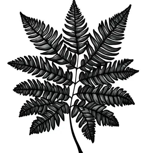 A Subtle Small Fern Leaf