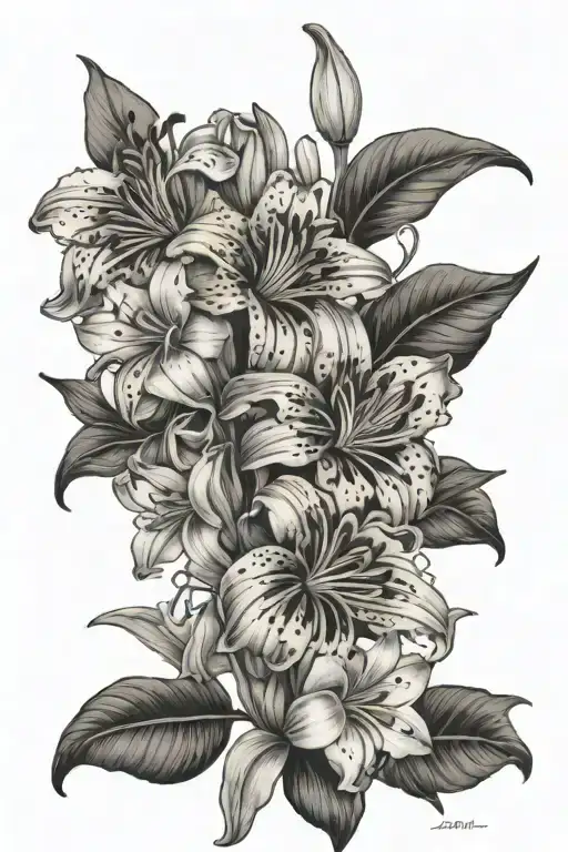 Tiger Lillies Blooming