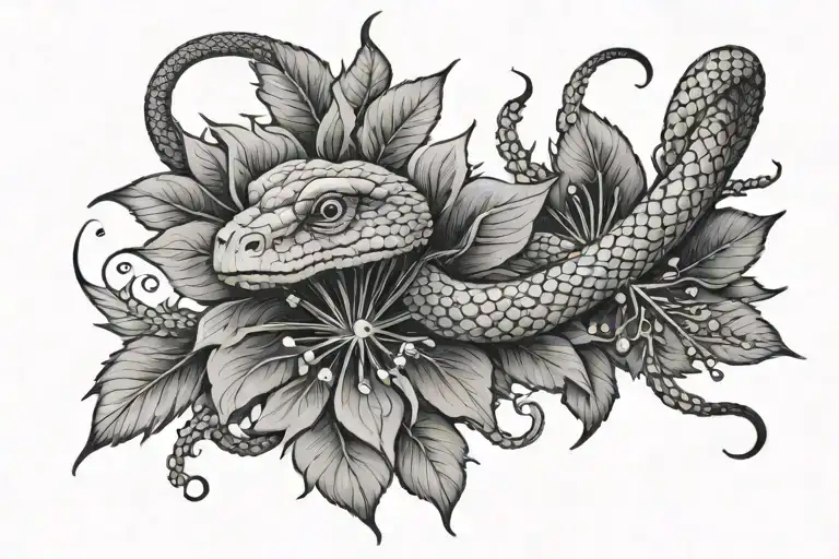 Snake Dandelion Witchy