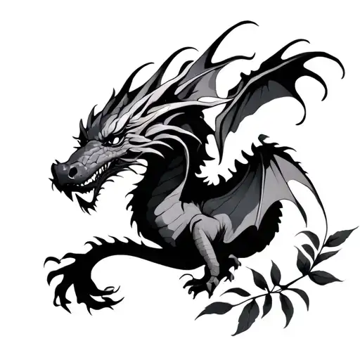 Dragon Flying With Shadow Leaves You