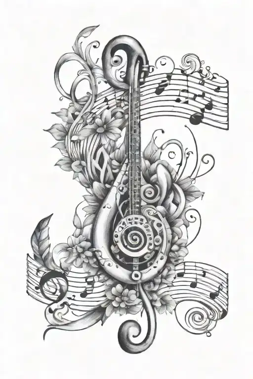 Music Note Peace Travel Themed