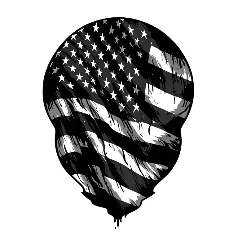 Distressed American Flag