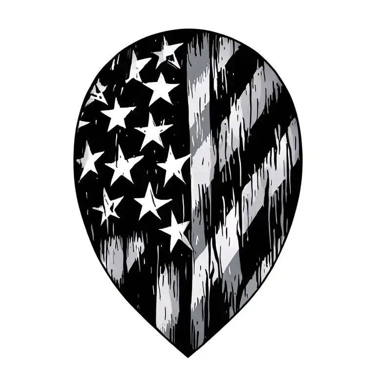 Distressed American Flag