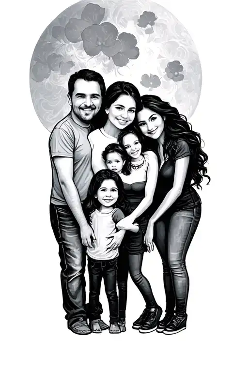 Family Of 4 Dad Mom Sis N Me