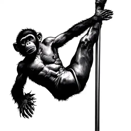 Brass Monkey Pole Dancer
