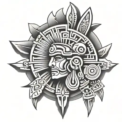 Aztec Tattoo Design Inspired