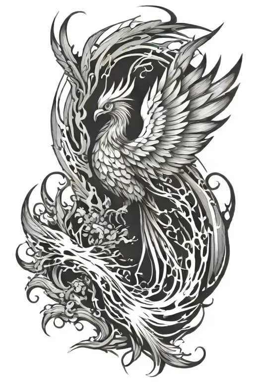 Phoenix Rising From The Ashes Transforming