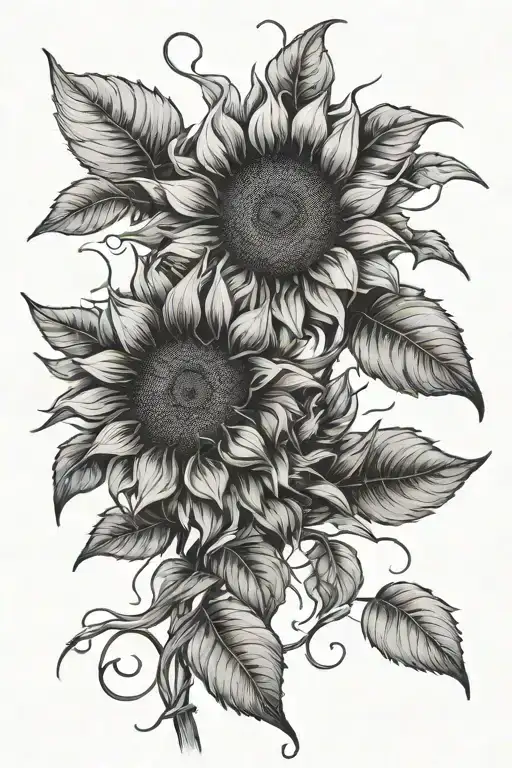 Sunflower Intertwined
