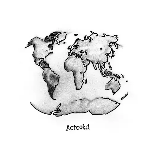 A Map Of The World With Each Country Represented By A Different Breed Of Dog