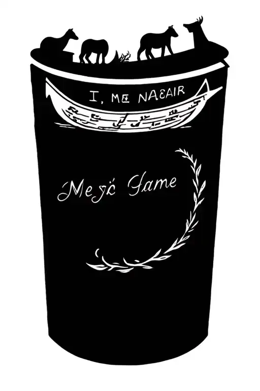 Noah's Ark With Name Written