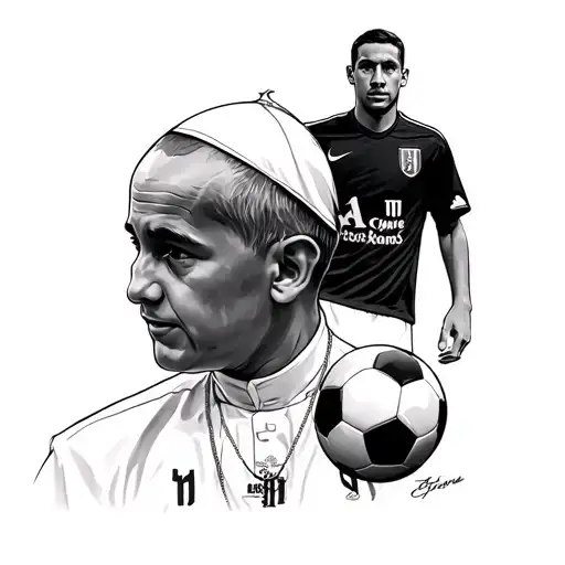 Soccer And Pope And Son