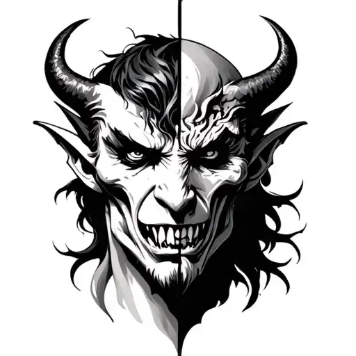 Demon Half Face
