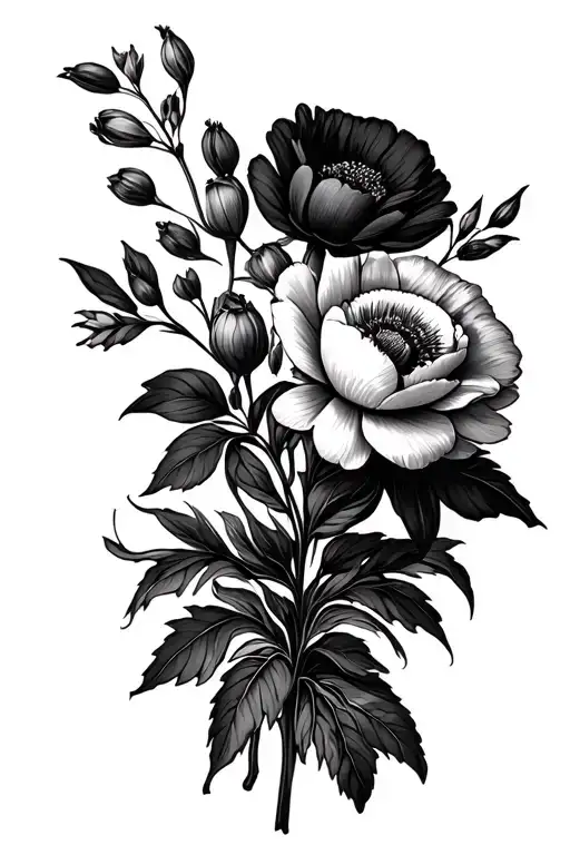 Birth Flower Bouquet April May February August