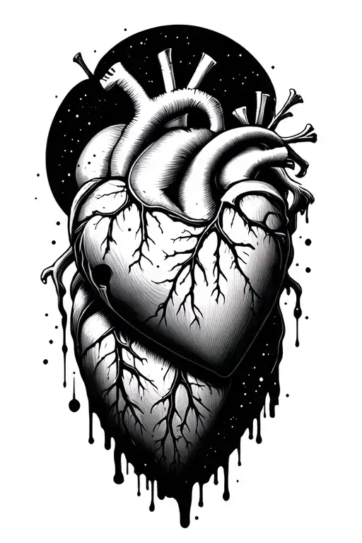 Anatomic Bleeding Heart Space Theme