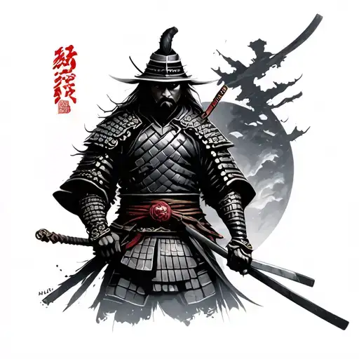 Samurai Warrior With Armband
