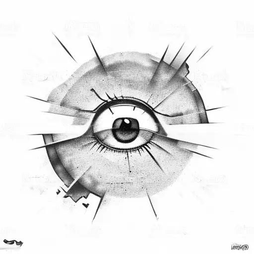 Illuminati Eye Concrete Gritty Background