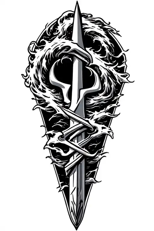 The Cracker Grasping Trident Waves