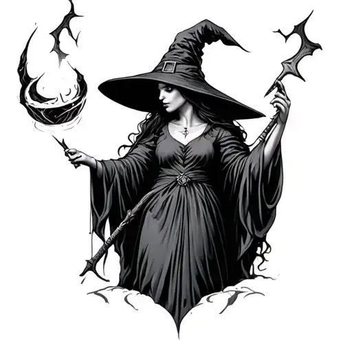 Witch Casting Spells