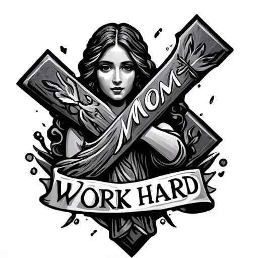 Cross Mom Work Hard