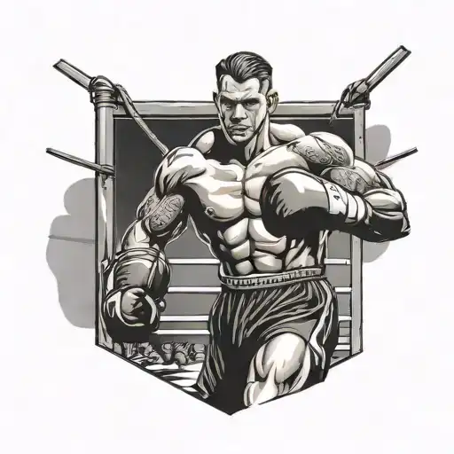 A Football Agent Negotiating A Deal With A Boxing Ring In The Background