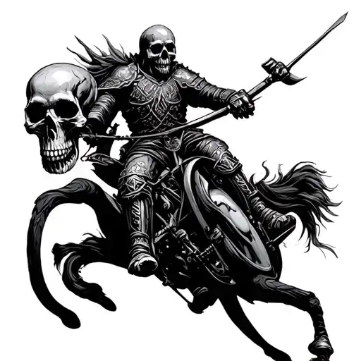 Scull Warrior Riding