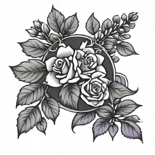 New Hampshire Outline And Lilac