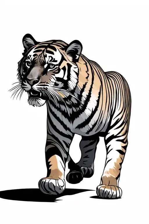 Lucas With Tiger Walking