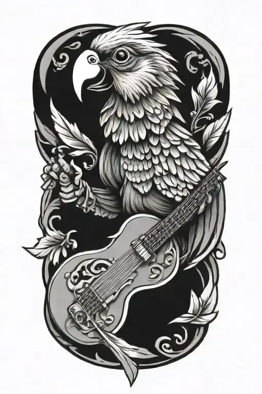 Parrot Pirate Guitar