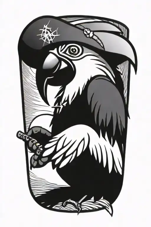 Parrot Pirate Sailor Jerry