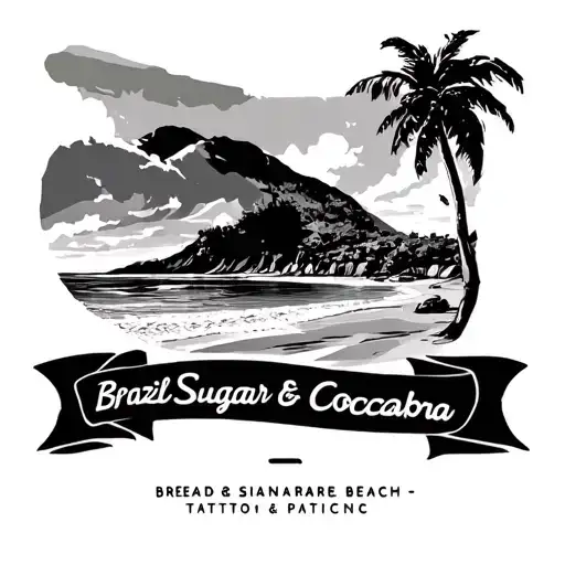 Brazil Sugar Bread And Copacabana Beach