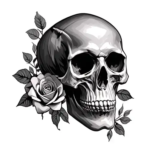 Skull And Roses